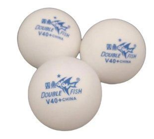 Шарик для настільного тенісу 1шт Double Fish 40+ 1* арт 2837