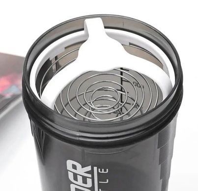 Бутылка для воды Spider Bottle 500мл Шейкер для спортивного питания на 3 отсека 5003